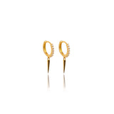 Our lightweight huggies make it easy and comfortable to wear.  It is very nice earring for the girl who love light earring.  18k gold plated on 925 sterling silver. Inner diameter: 8.05mm Length: 22.2mm This product is hypoallergenic and tarnish resistant.