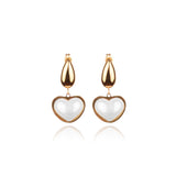 Perfect for adding a touch of romance to any outfit, they effortlessly elevate your look with elegance. Treat yourself or a loved one to these irresistibly pretty earrings and make every moment special.  18k gold plated on stainless steel. All the earrings come in a beautiful jewelry pouch.