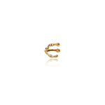 It is a reflection of your unique personality and style. With its exceptional design, it allows you to make a bold statement about your individuality and showcase your personal aesthetic. It's the perfect piece for those who crave something different and want to stand out from the crowd.  18k gold plated on stainless steel. Available in size 6, 7, 8 All the rings come in a beautiful jewelry pouch.