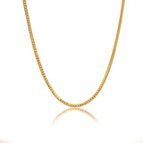 A simple necklace can be a charming layering piece. Add it to a summer dress or wear with your favorite tank top and jeans.  18k gold plated on stainless steel. Length: 40CM Extender: 5CM this product is hypoallergenic snd tarnish resistant.